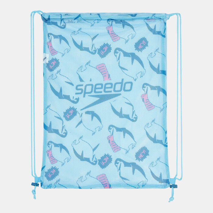 Speedo Printed Mesh Equipment Bag Blue Speedo Printed Mesh Equipment Bag Blue image number 0