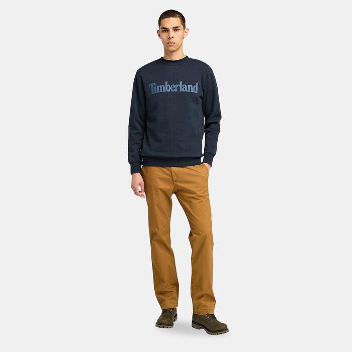Timberland Men's Northwood Wordmark Logo Sweatshirt Blue image number 2