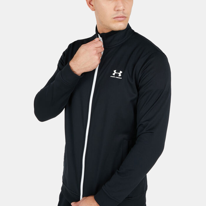 Under Armour Men's UA Sportstyle Tricot Training Jacket Black image number 3