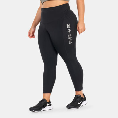 Nike Women's Dri-FIT Epic Fast Mid-Rise Running Leggings Grey