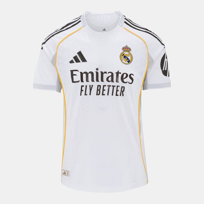 adidas Men's Real Madrid 25/26 Home Authentic Football Jersey White adidas Men's Real Madrid 25/26 Home Authentic Football Jersey White image number 0