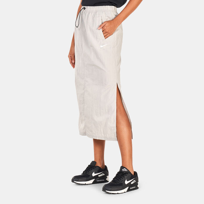 Nike Women's Sportswear Essential High-Waisted Woven Skirt Grey Nike Women's Sportswear Essential High-Waisted Woven Skirt Grey image number 0