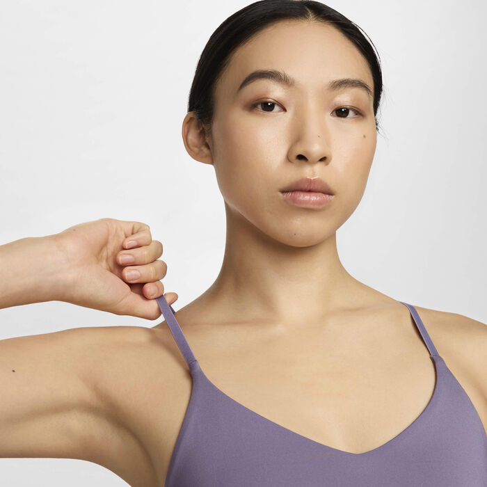 Nike Women's Indy Light-Support Training Sports Bra Grey Nike Women's Indy Light-Support Training Sports Bra Grey image number 5