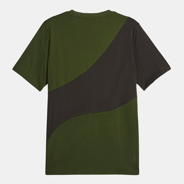 PUMA Men's POWER Cat T-Shirt Green PUMA Men's POWER Cat T-Shirt Green image number 1
