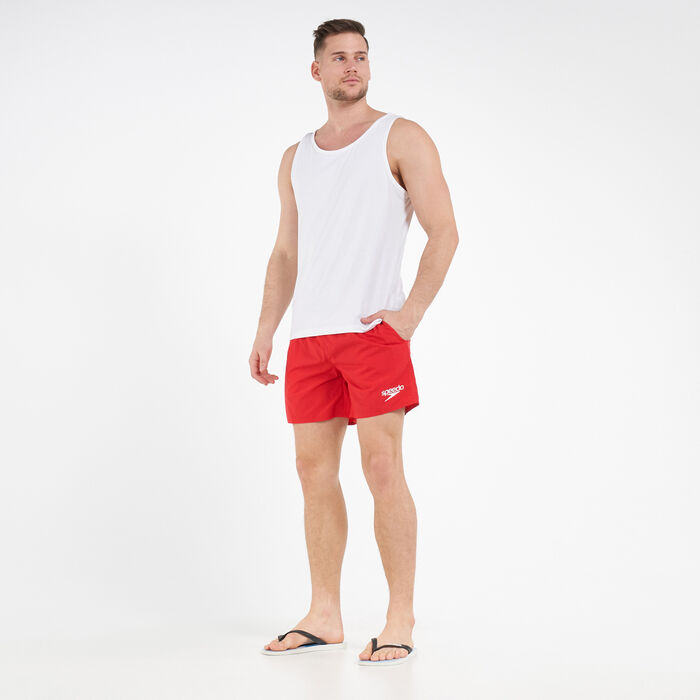 Speedo Men's Essentials 16-Inch Swimming Shorts Red Speedo Men's Essentials 16-Inch Swimming Shorts Red image number 2
