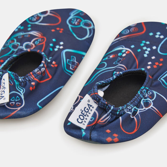 COEGA Kids' Allover Print Pool Beach Shoe Blue COEGA Kids' Allover Print Pool Beach Shoe Blue image number 2