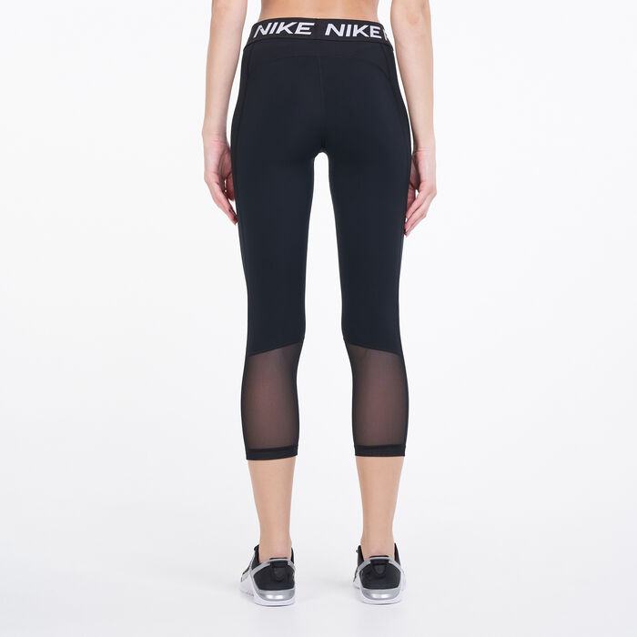 Nike Women's Pro 365 Cropped Leggings Black Nike Women's Pro 365 Cropped Leggings Black image number 1