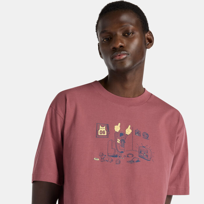 New Balance Men's Newbie Fan Graphic T-Shirt Brown New Balance Men's Newbie Fan Graphic T-Shirt Brown image number 2
