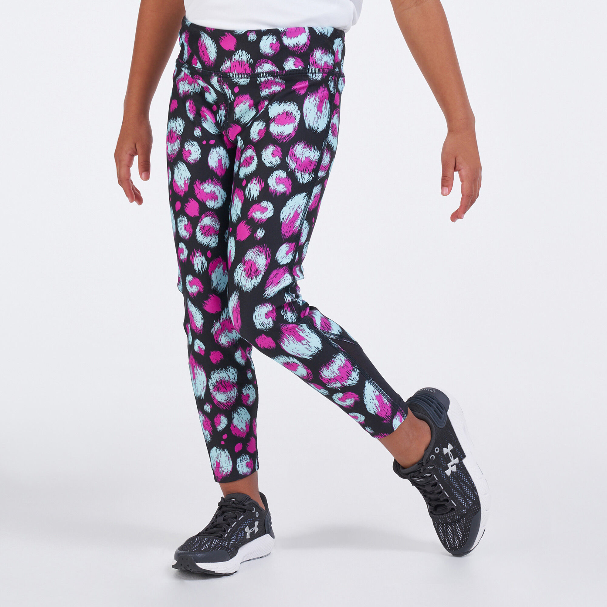 Buy Under Armour Kids HeatGear Armour Cropped Leggings Black in