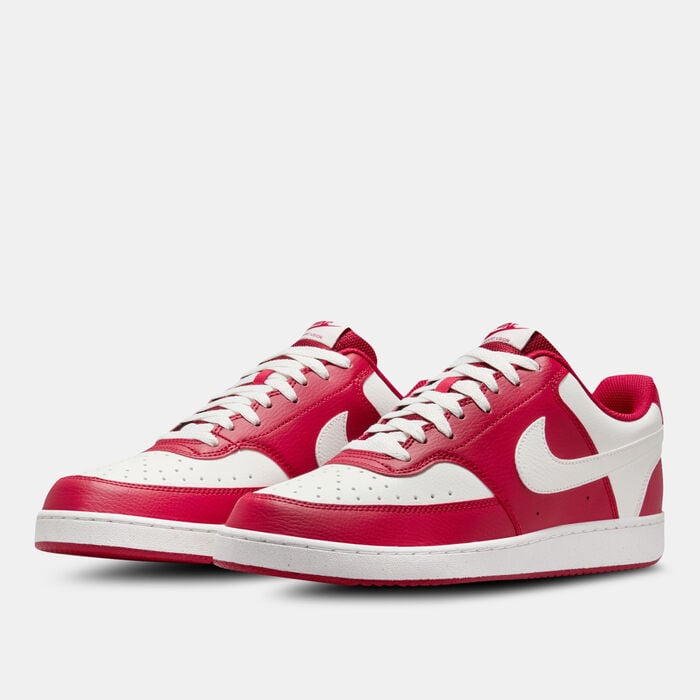 Nike Men's Court Vision Low Shoes Red Nike Men's Court Vision Low Shoes Red image number 1
