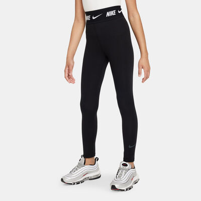 Nike Kids' Sportswear High-Rise Leggings (Older Kids) Black