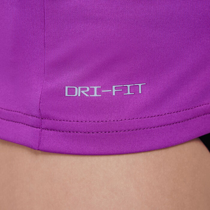 Nike Swim Kids' Swoosh Hydro Rashguard Purple image number 5