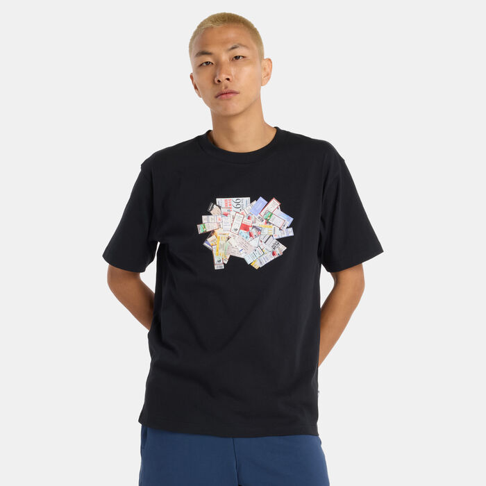 New Balance Men's Athletics Ticket T-Shirt Black New Balance Men's Athletics Ticket T-Shirt Black image number 0
