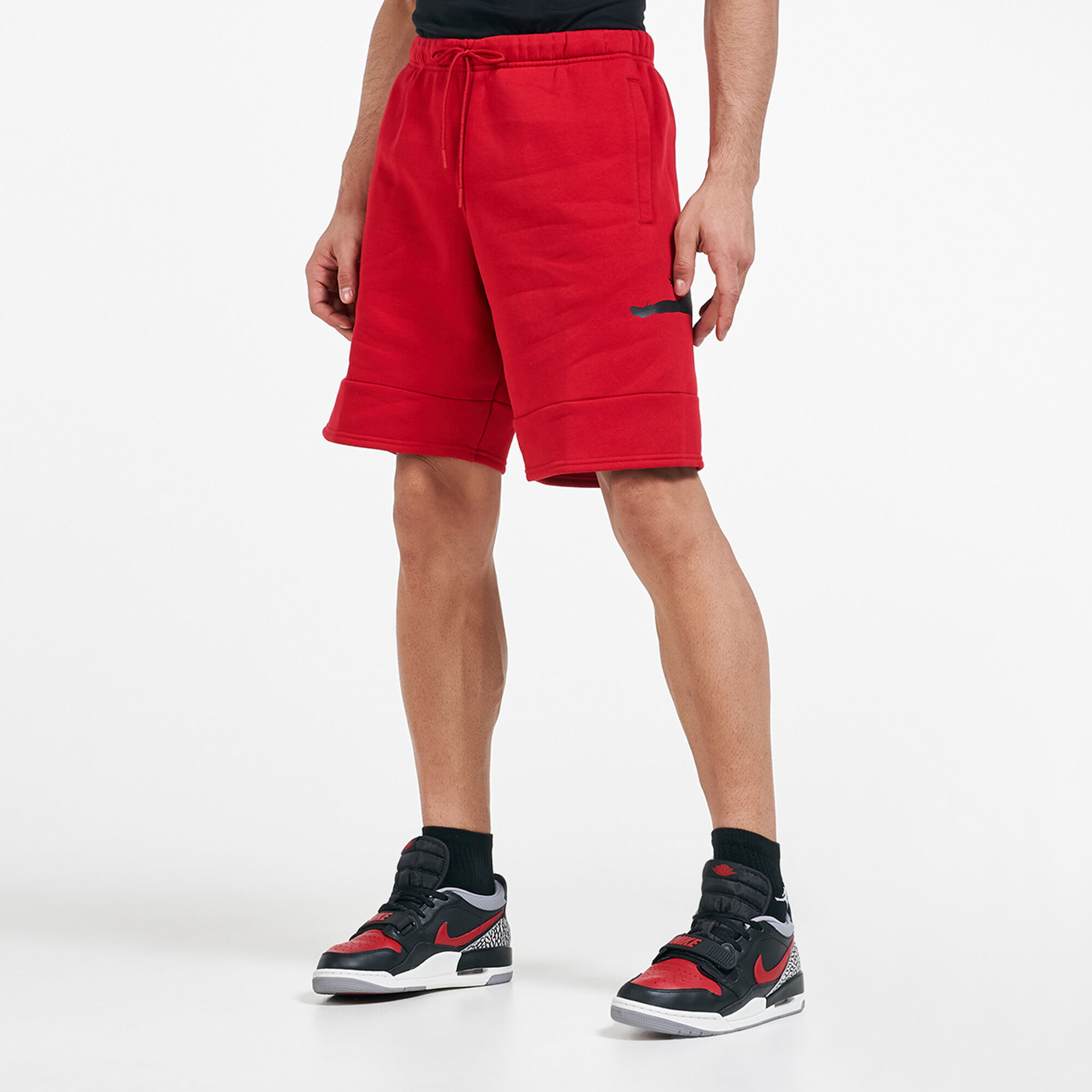 Nike tech fleece shorts red clearance