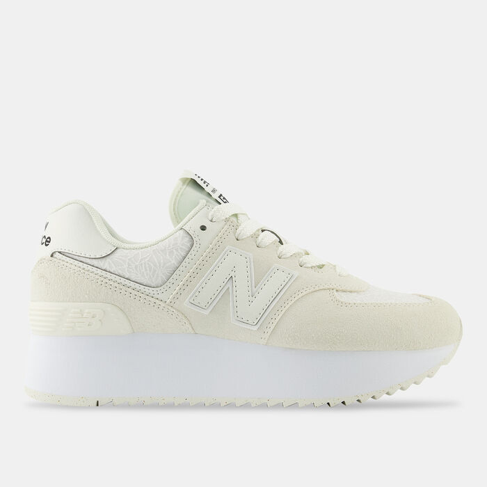 New Balance Women's 574+ Shoes Beige New Balance Women's 574+ Shoes Beige image number 0