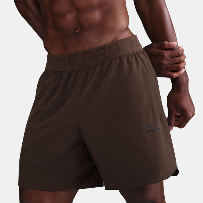 Nike Men's Pro Dri-FIT Training Shorts Brown Nike Men's Pro Dri-FIT Training Shorts Brown image number 3