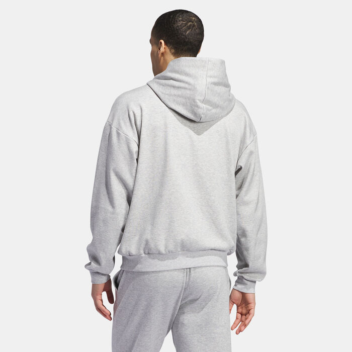 adidas Originals Men's Select Foundation Fleece Hoodie Grey adidas Originals Men's Select Foundation Fleece Hoodie Grey image number 1