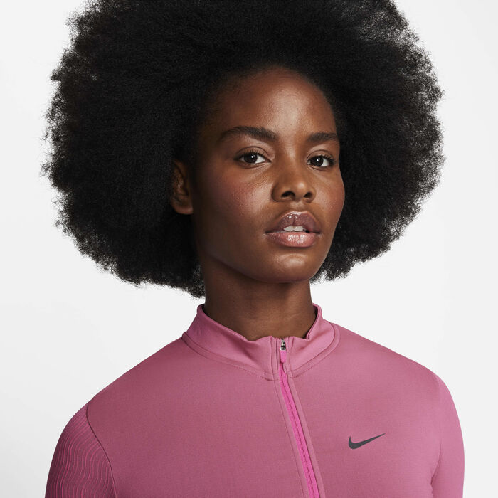 Nike Women's Running Division Dri-FIT ADV 1/2-Zip Mid Layer Pink image number 2