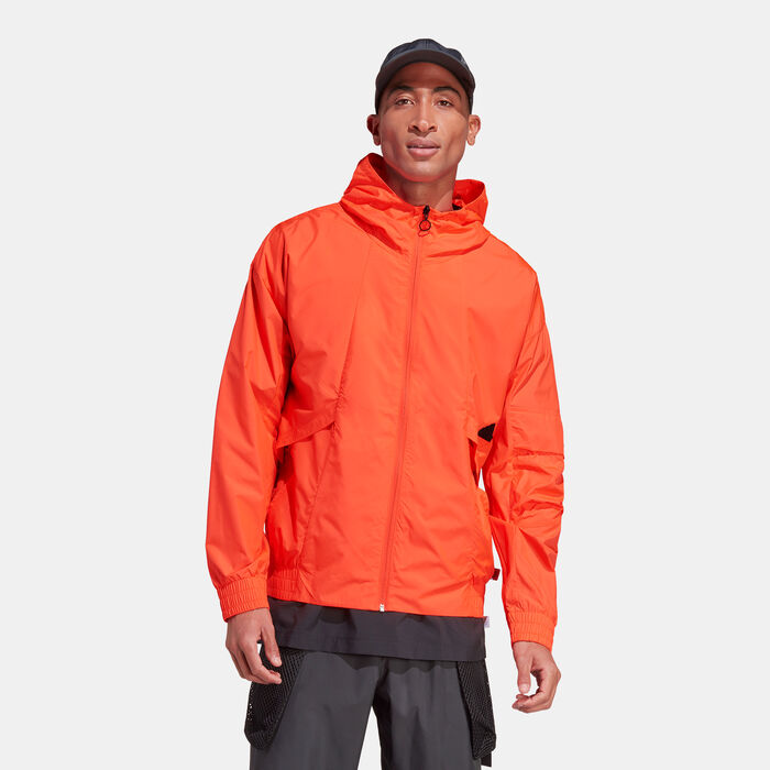 adidas Men's City Escape Windbreaker Jacket Orange adidas Men's City Escape Windbreaker Jacket Orange image number 0