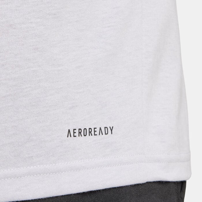 adidas Men's Train Essentials Feelready Training T-Shirt Grey adidas Men's Train Essentials Feelready Training T-Shirt Grey image number 4