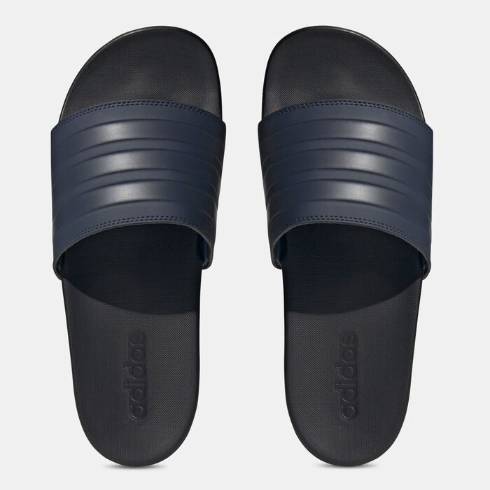 adidas Adilette Comfort Slides Blue adidas Adilette Comfort Slides Blue image number 2