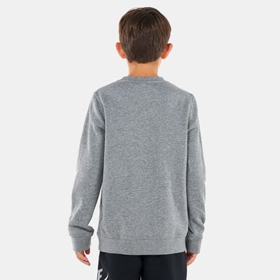 Nike Kids' Sportswear Club Fleece Sweatshirt (Older Kids) Grey Nike Kids' Sportswear Club Fleece Sweatshirt (Older Kids) Grey