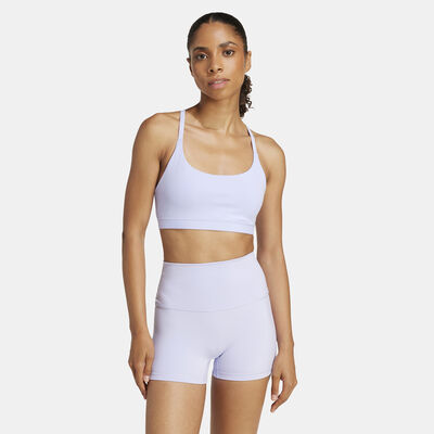 adidas Women's All Me Light-Support Training Sports Bra Blue