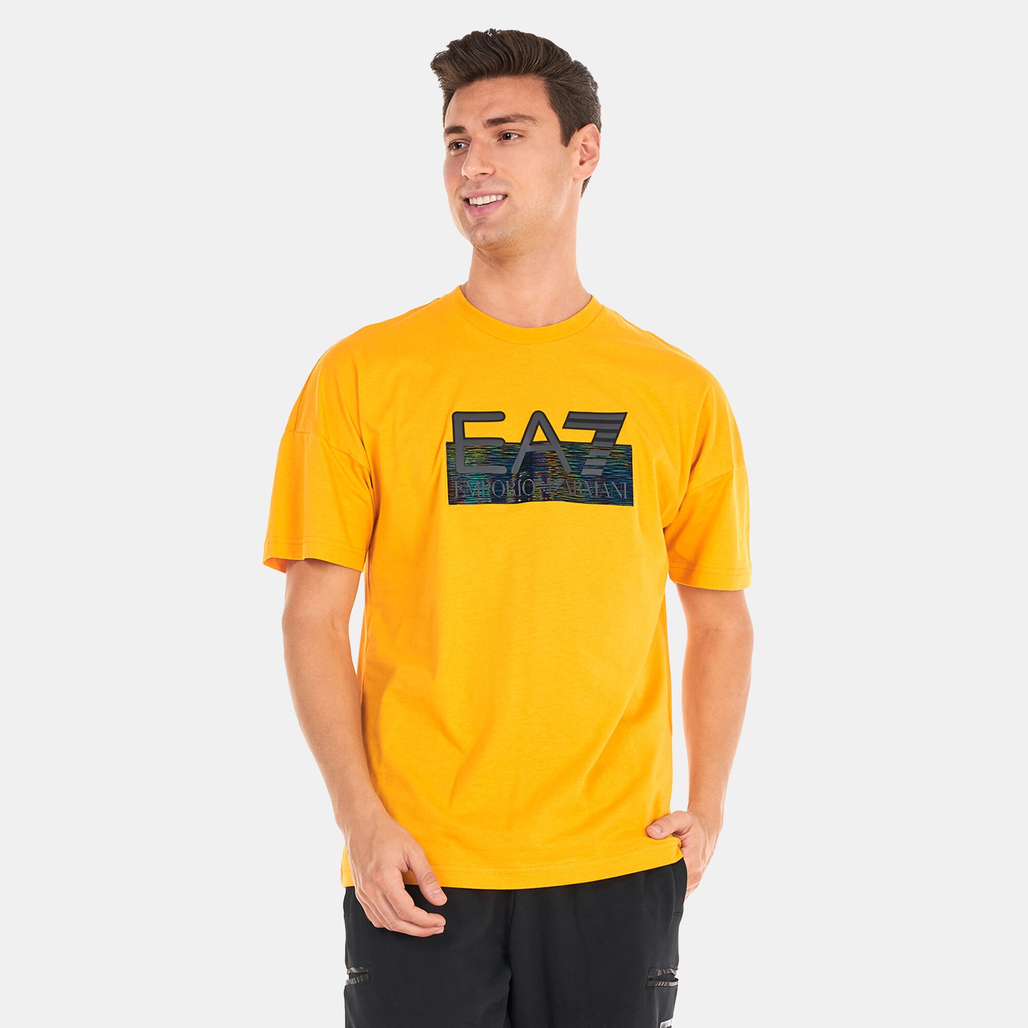 Yellow armani hotsell t shirt