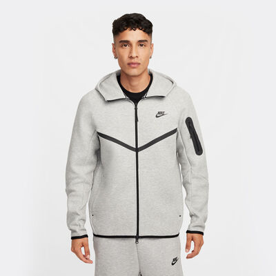 Nike Men's Tech Full-Zip Windrunner Hoodie Grey