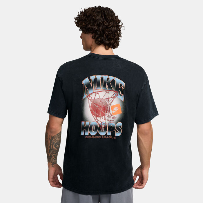 Nike Men's Max90 Basketball T-Shirt Black Nike Men's Max90 Basketball T-Shirt Black image number 1