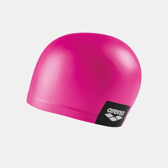 Arena Logo Moulded Swimming Cap Pink image number 0