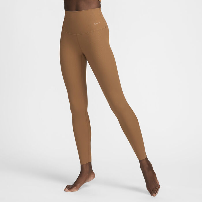 Nike Women's Zenvy 7/8 Yoga Leggings Brown Nike Women's Zenvy 7/8 Yoga Leggings Brown image number 2