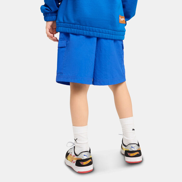 PUMA Kids' HOT WHEELS Shorts Blue PUMA Kids' HOT WHEELS Shorts Blue image number 1