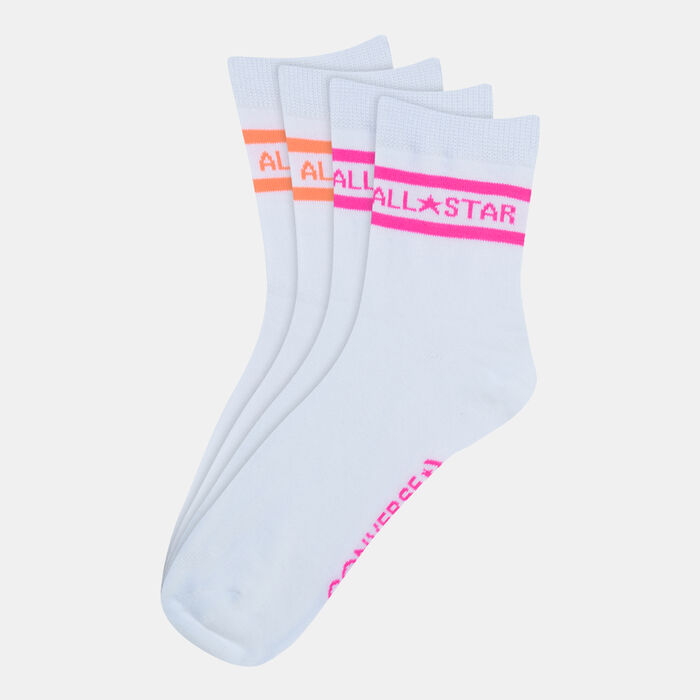 Converse All Star Double Stripe Ankle Socks (2 Pack) Multi-Color Converse All Star Double Stripe Ankle Socks (2 Pack) Multi-Color image number 0