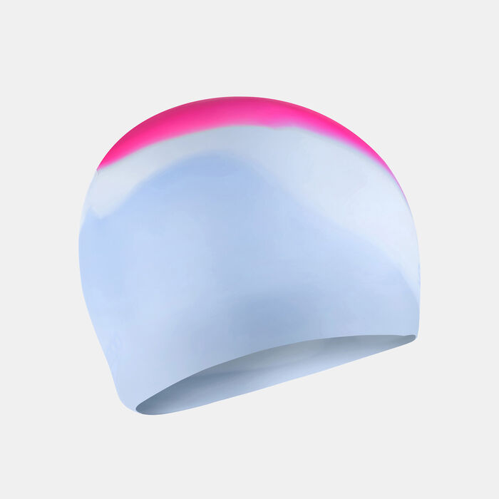 Speedo Multi Colour Silicone Swimming Cap Blue Speedo Multi Colour Silicone Swimming Cap Blue image number 1