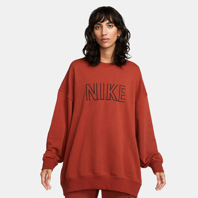 Buy Nike Women s Oversized French Terry Sweatshirt Orange in KSA SSS