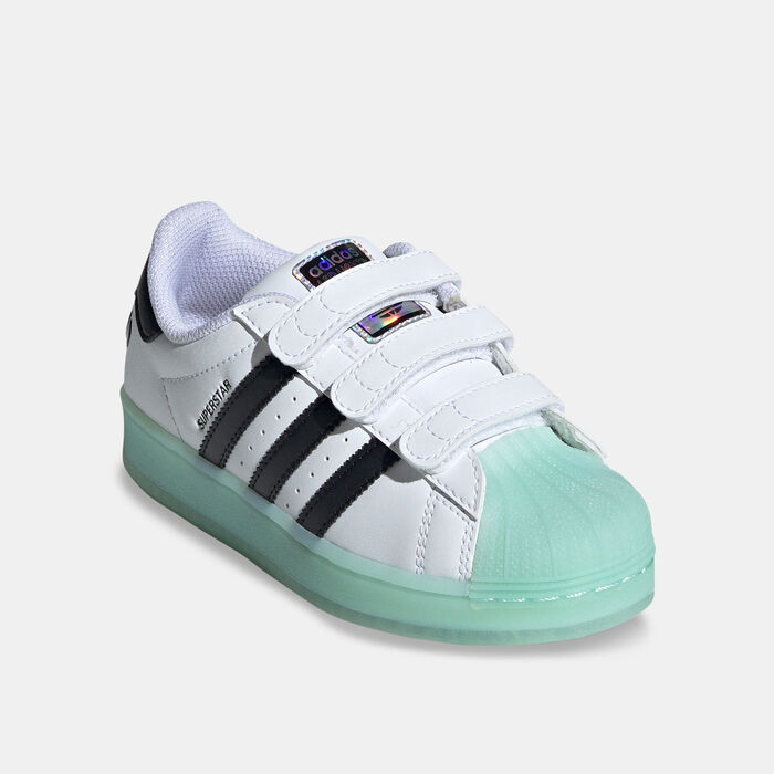 adidas Originals Kids' Superstar LED Lights Shoes White image number 1