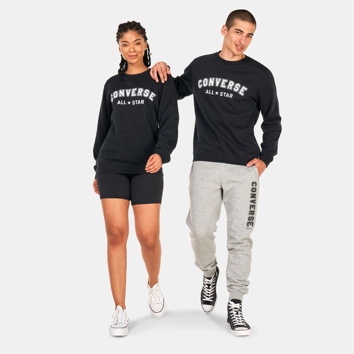 Converse All Star Single Screen Print Sweatshirt Black Converse All Star Single Screen Print Sweatshirt Black image number 2