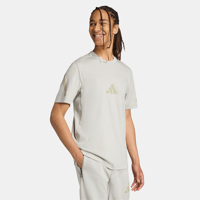adidas Men's Z.N.E. T-Shirt Grey adidas Men's Z.N.E. T-Shirt Grey image number 2