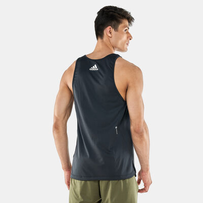 adidas Men's Bos Primeblue Muscle Tank Top Black adidas Men's Bos Primeblue Muscle Tank Top Black