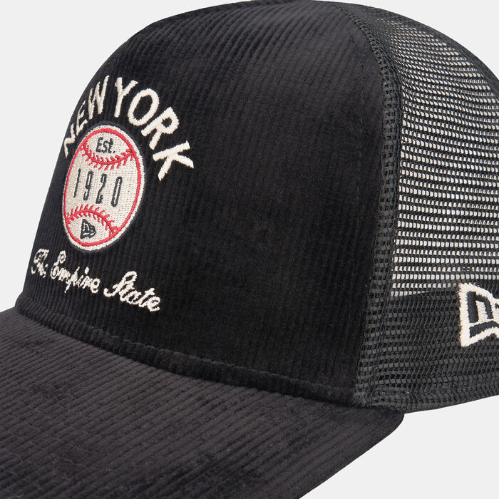 New Era Men's Corduroy Graphic Trucker Cap Black image number 2