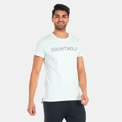SQUATWOLF Men's Logo Training T-Shirt Blue