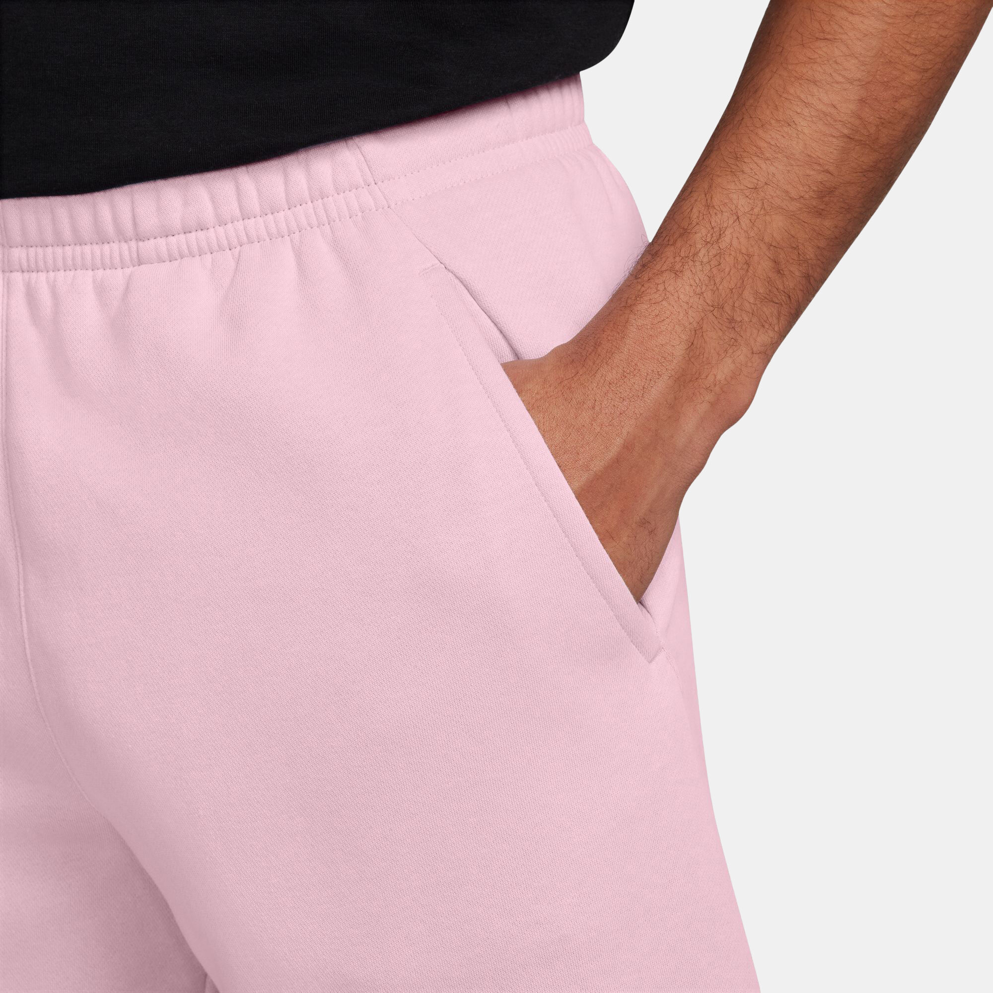 Nike men's sportswear club fleece sweatshorts pink outlet