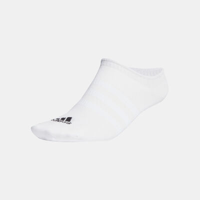 adidas Men's Thin and Light No-Show Socks (3-Pack) White adidas Men's Thin and Light No-Show Socks (3-Pack) White