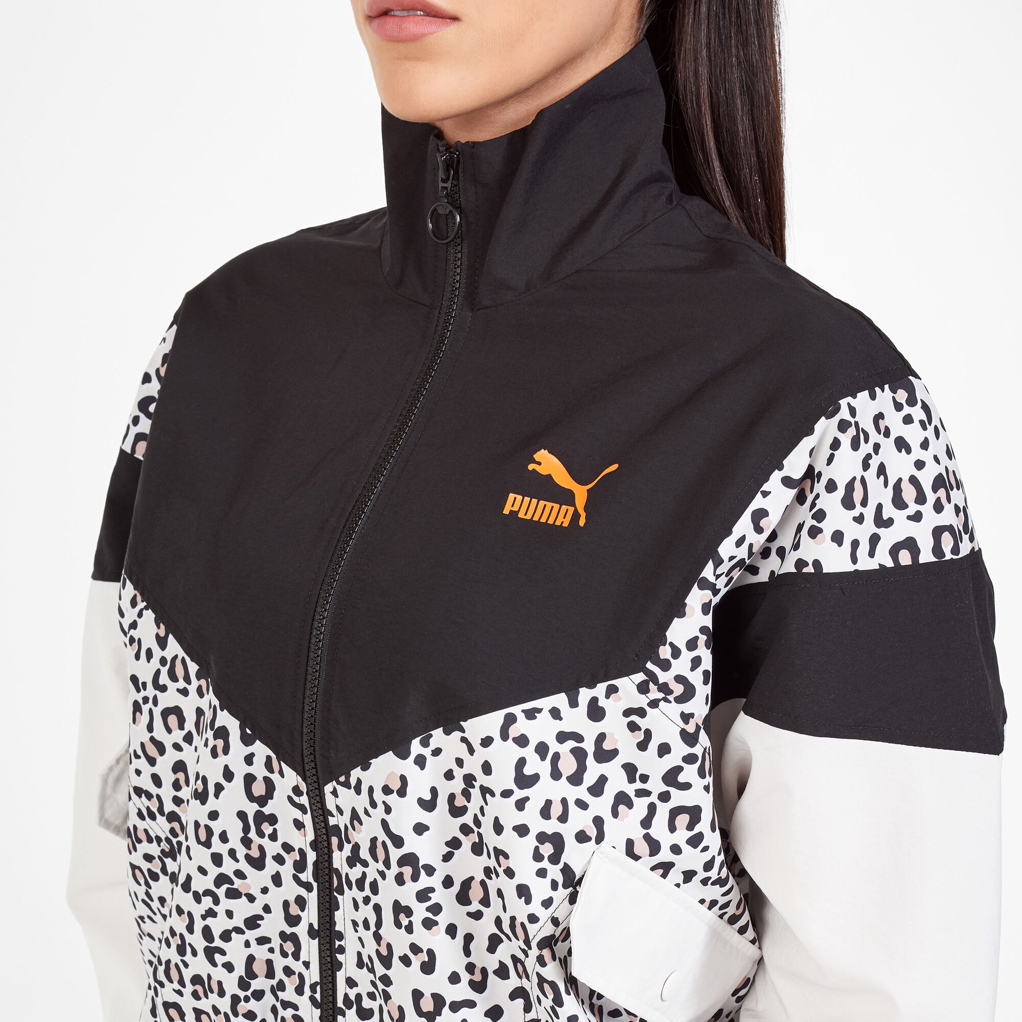 Puma leopard print jacket cheap