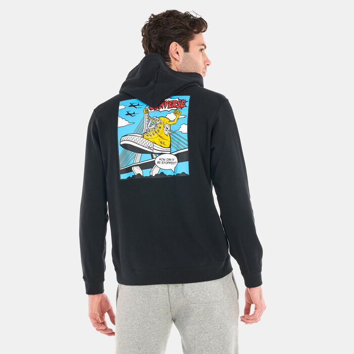 Converse Men's Shoe Hero Hoodie Black Converse Men's Shoe Hero Hoodie Black image number 1