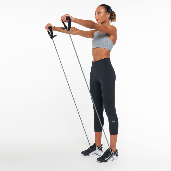 Nike Women's One Mid Rise Crop Leggings Black image number 2