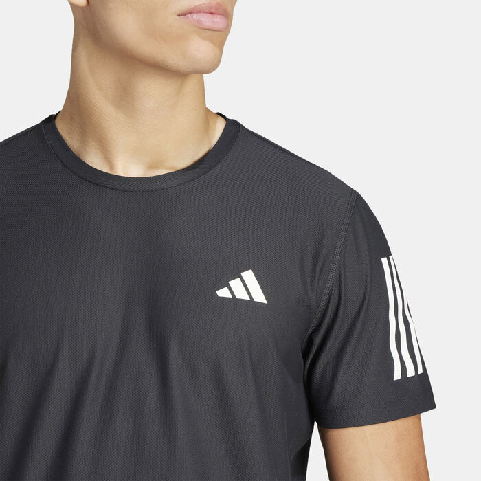 adidas Men's Own the Run T-Shirt Black image number 3
