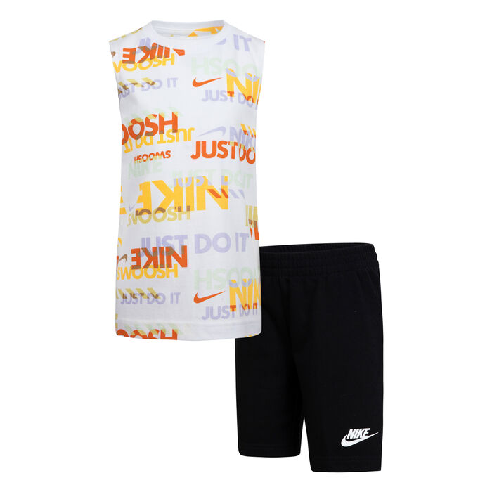 Nike Kids' Tank Top and Shorts Set Black Nike Kids' Tank Top and Shorts Set Black image number 0