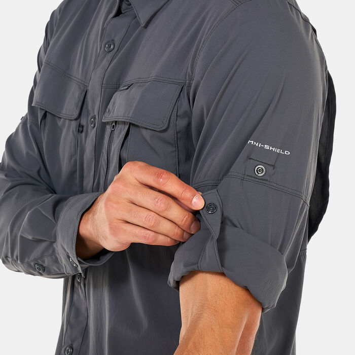 Columbia Men's Newton Ridge™ II Long Sleeve Shirt Grey Columbia Men's Newton Ridge™ II Long Sleeve Shirt Grey image number 3